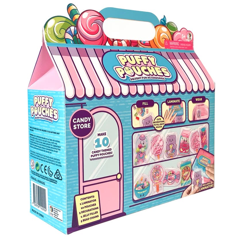 Puffy Pouches Temasett – lag 10 poser med laminator