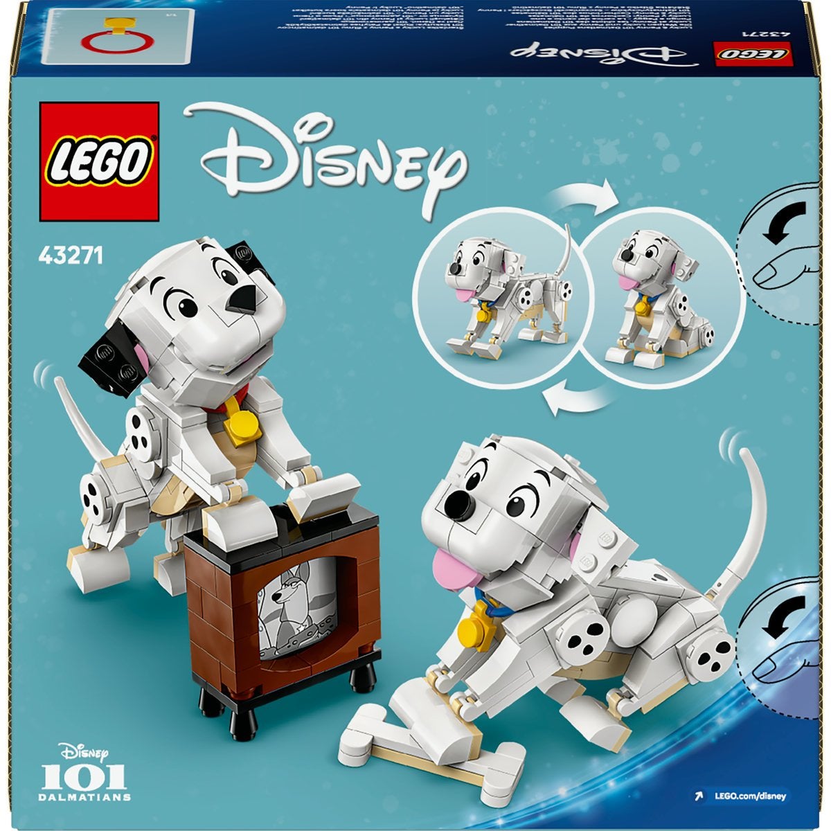 LEGO Disney 43271, 101 Dalmatinere – Lucky og Penny