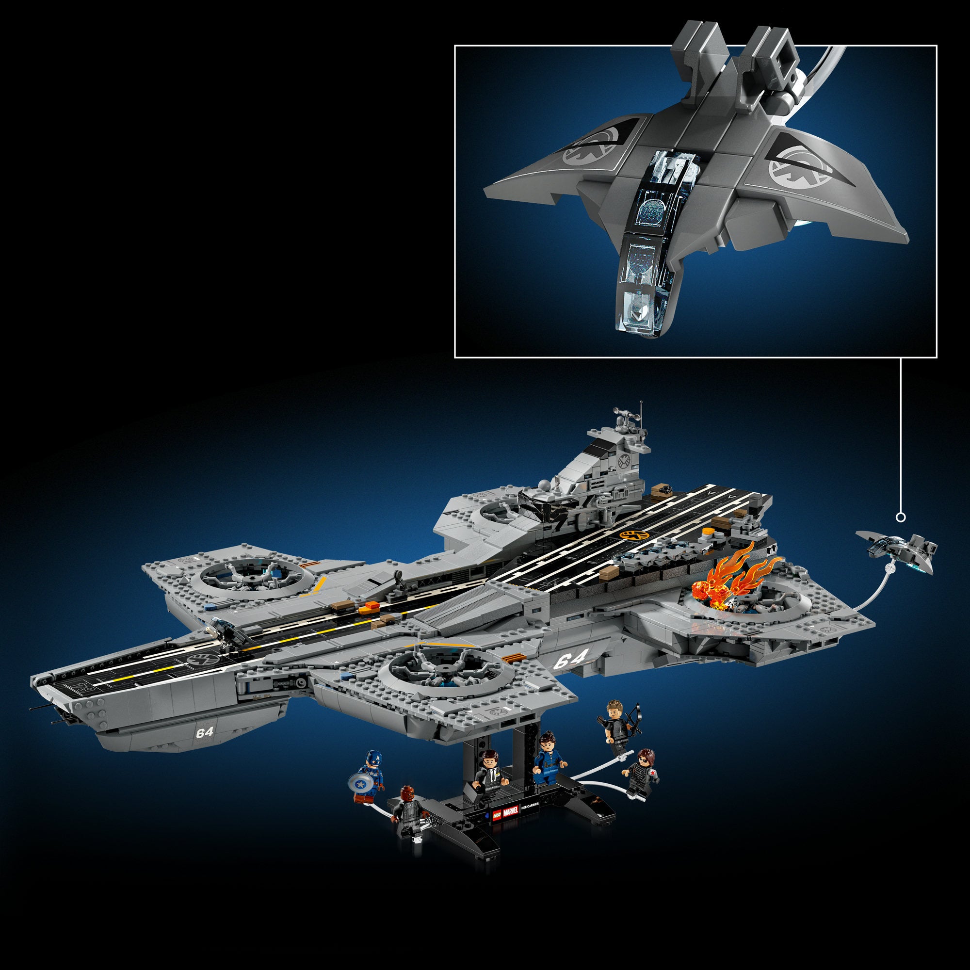 LEGO® ǀ Marvel S.H.I.E.L.D. helicarrier. Byggesett 76354