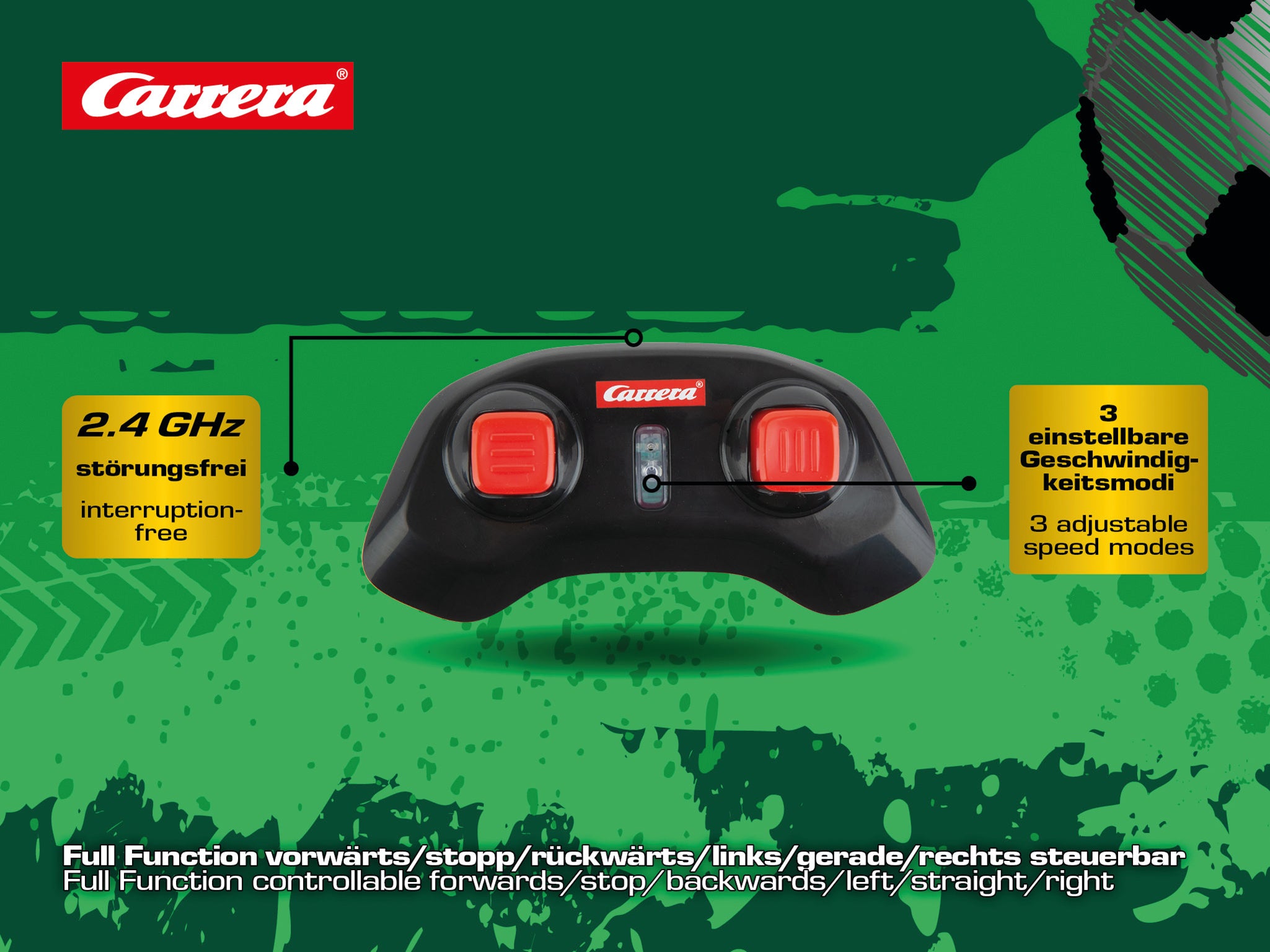 Carrera RC World Championship Soccer Set – fjernstyrt fotball for to spillere