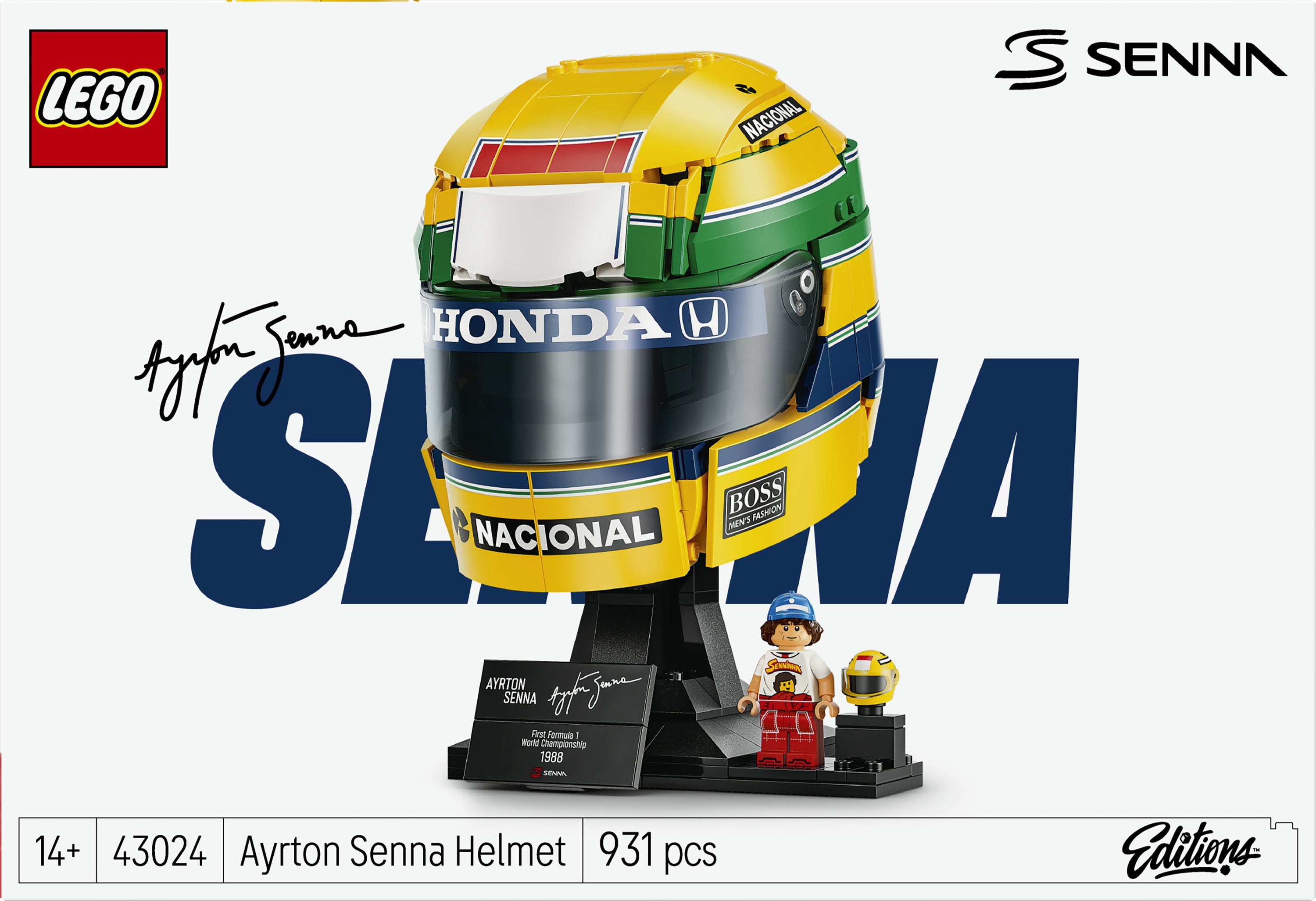 LEGO® Editions Ayrton Sennas hjelm 43024