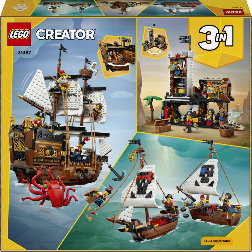 LEGO® Creator 3-i-1 Ikonisk sjørøverskute 31387