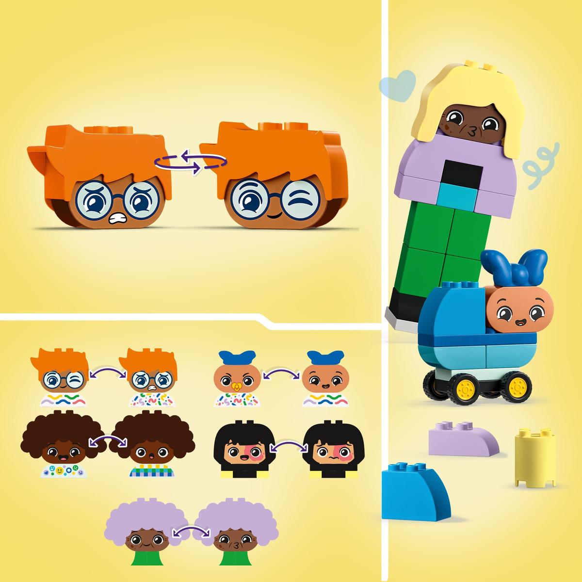 LEGO DUPLO Town 10423, Byggbare mennesker med store følelser