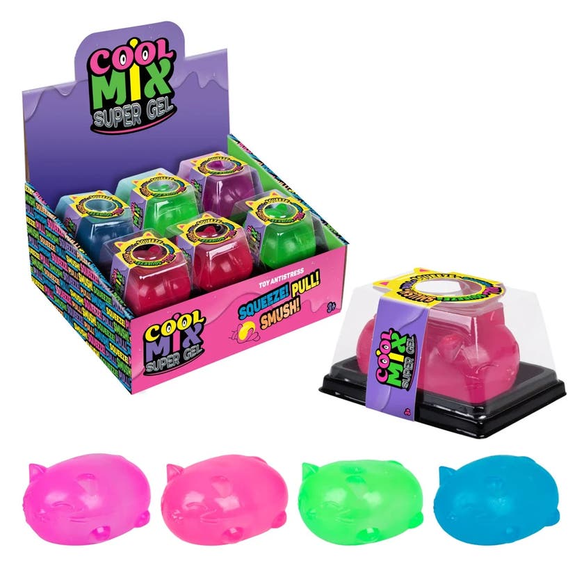 Cool Mix Super Gel Cat – Myk stressleke 7 cm