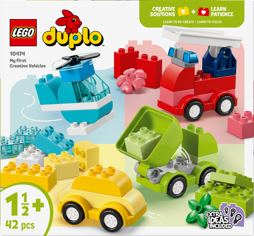 LEGO® DUPLO® Mine første kreative kjøretøy, leke 10474