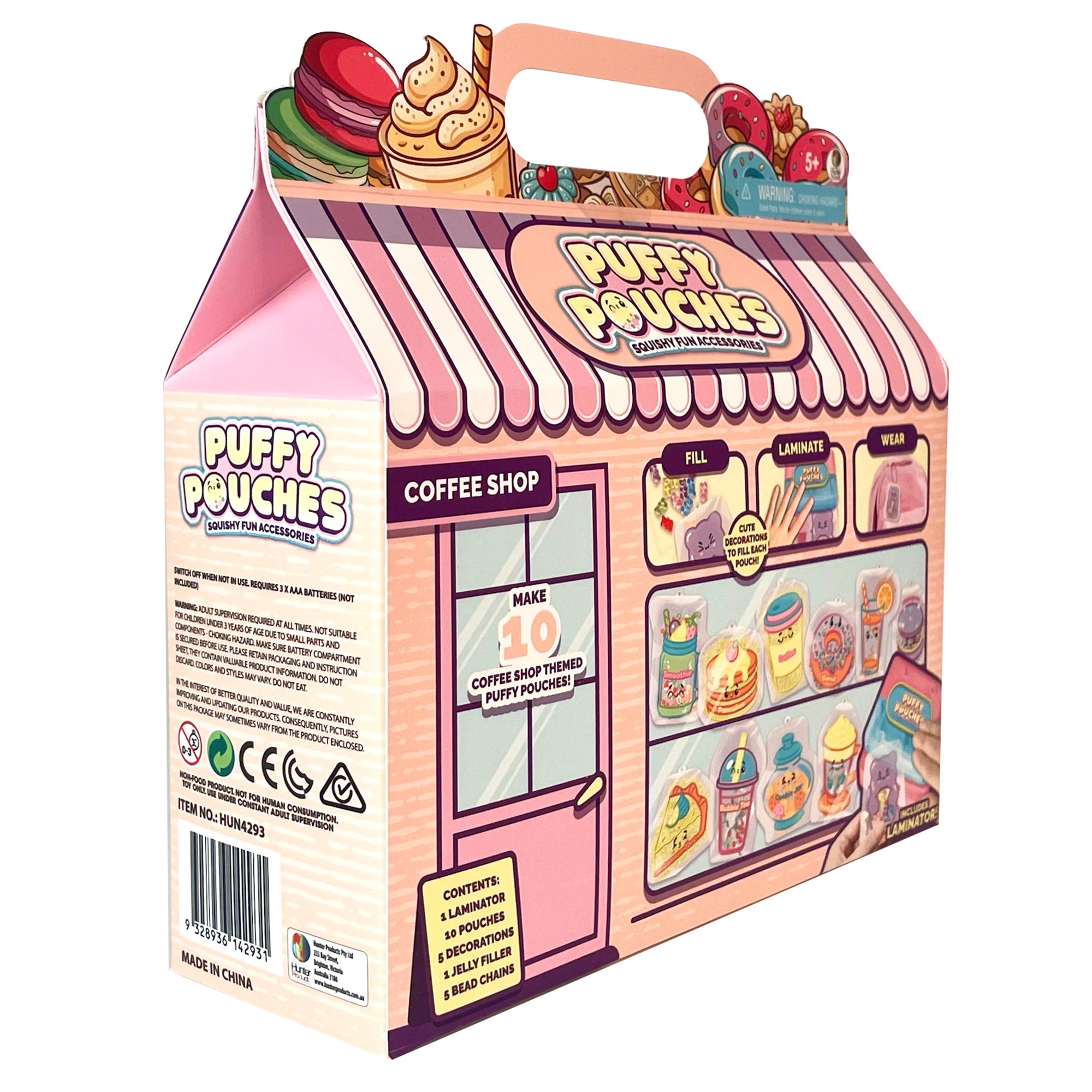 Puffy Pouches Temasett – lag 10 poser med laminator