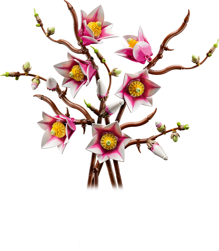 LEGO® Botanicals Magnolia-grener, blomsterdekorasjon 11510