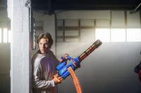 XSHOT Insanity Motorisert Rage Fire Gatling-pistol med stativ