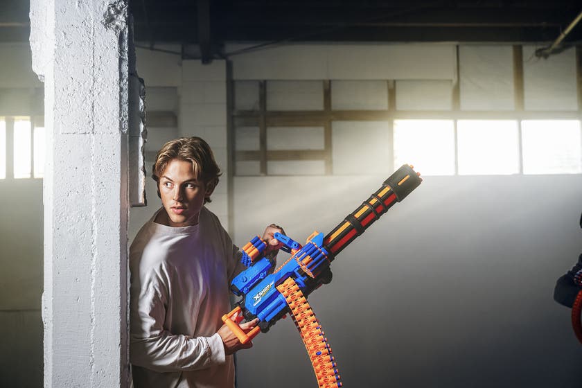 XSHOT Insanity Motorisert Rage Fire Gatling-pistol med stativ
