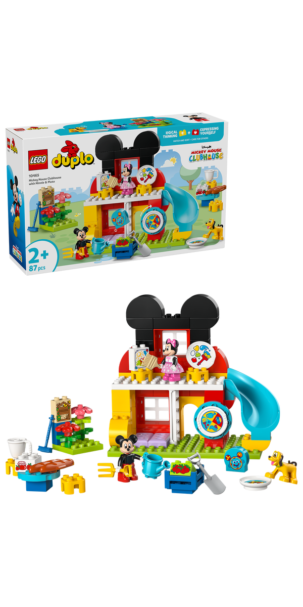 LEGO® DUPLO® │Disney Mikkes Klubbhus med Minni og Pluto, småbarnsleke 10465