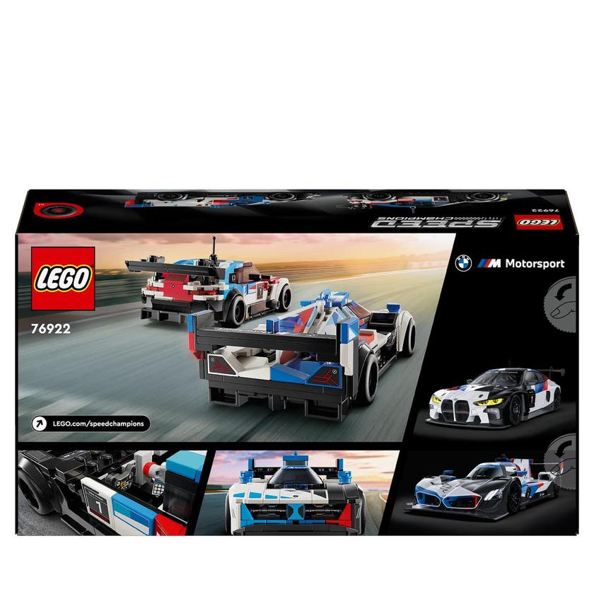 LEGO 76922, BMW M4 GT3 og BMW M Hybrid V8 racerbiler
