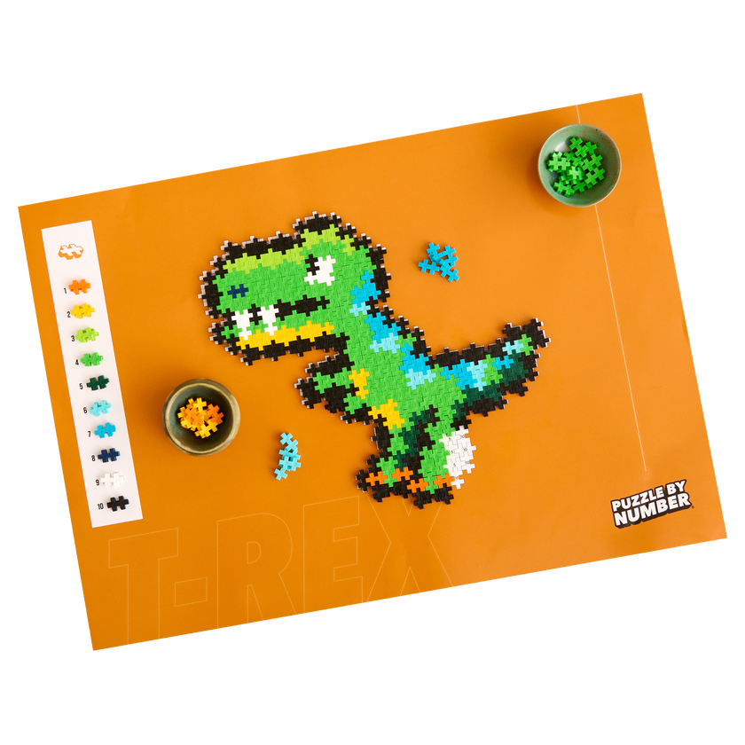 Plus-Plus Puslespill Etter Nummer T-Rex 250 stk