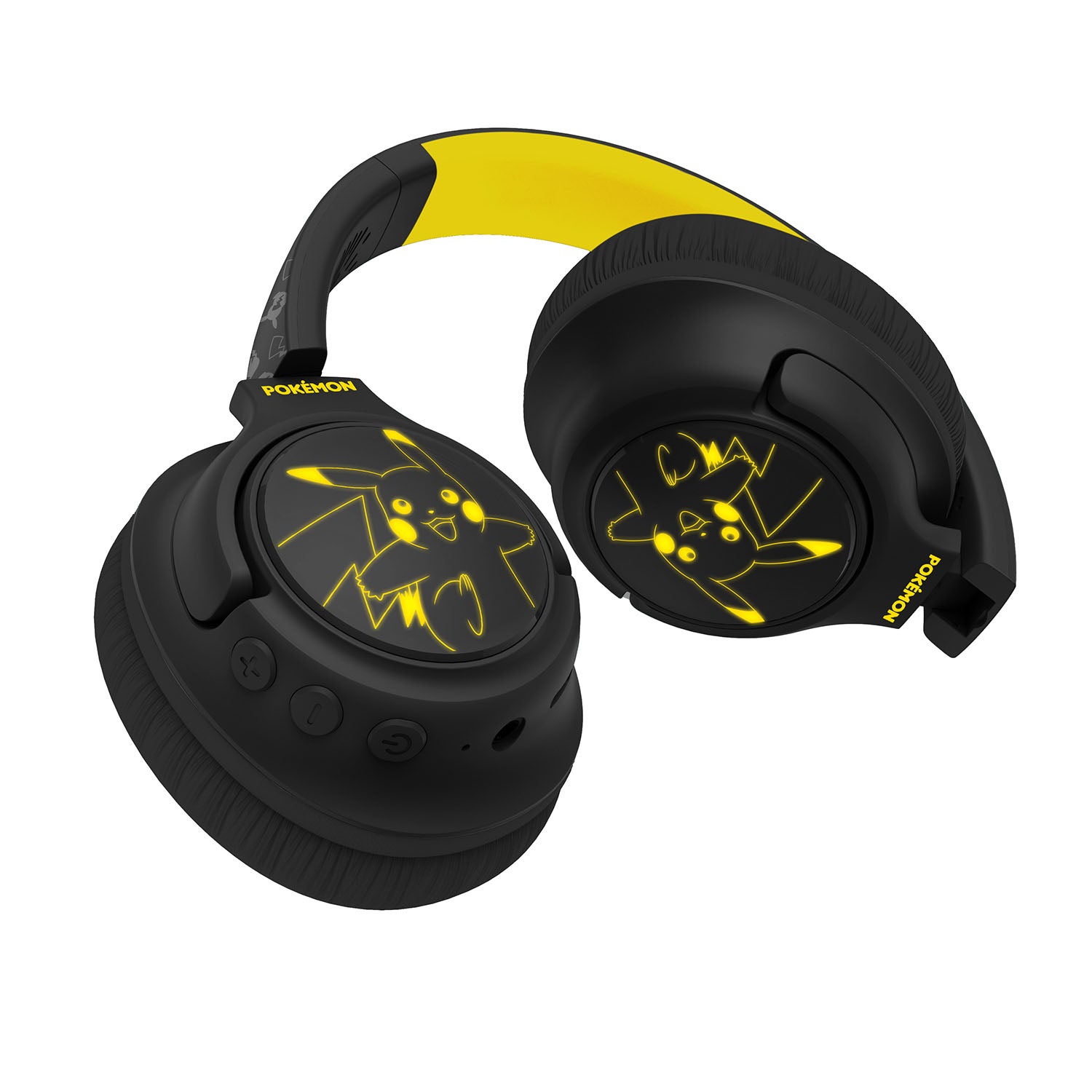 Pokémon Pikachu trådløse hørlurer med LED-lys