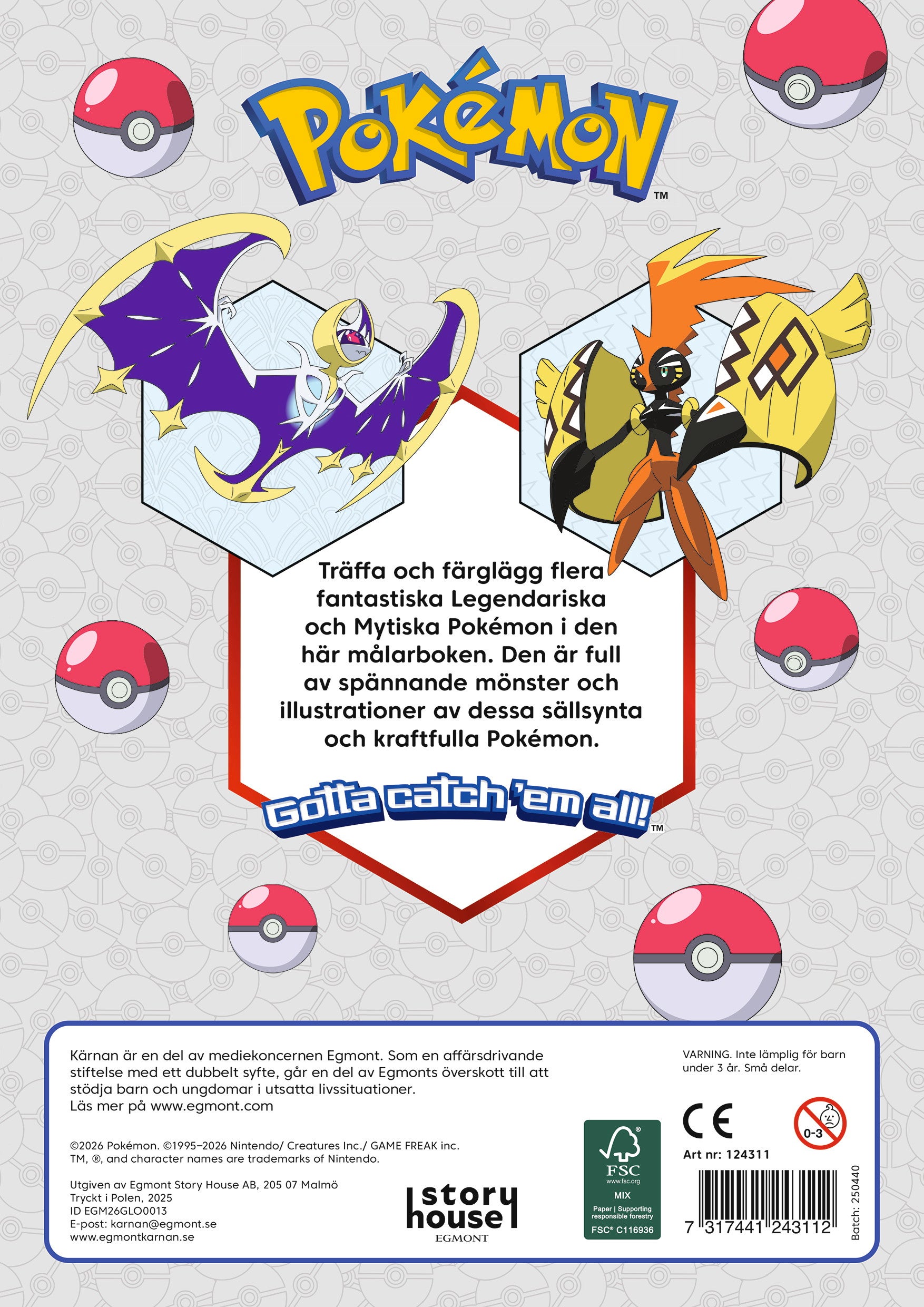 Pokemon-malebok 24 sider
