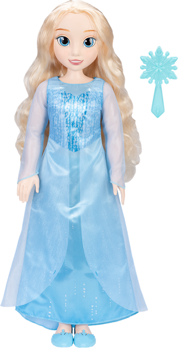 Disney Playtime Elsa-dukke 28 tommer med børste