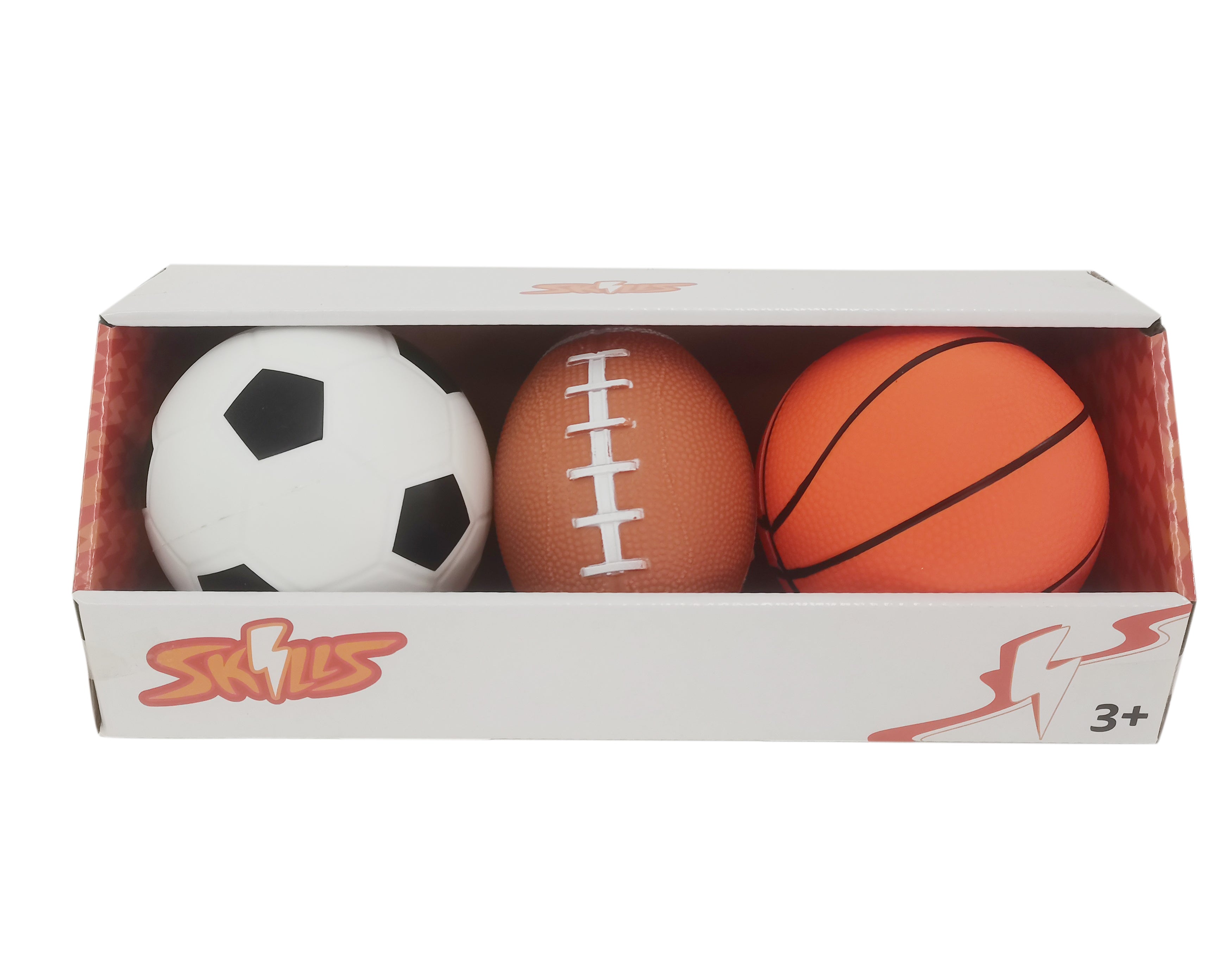 Skills, 3 Baller Basket, Fotball og Rugby