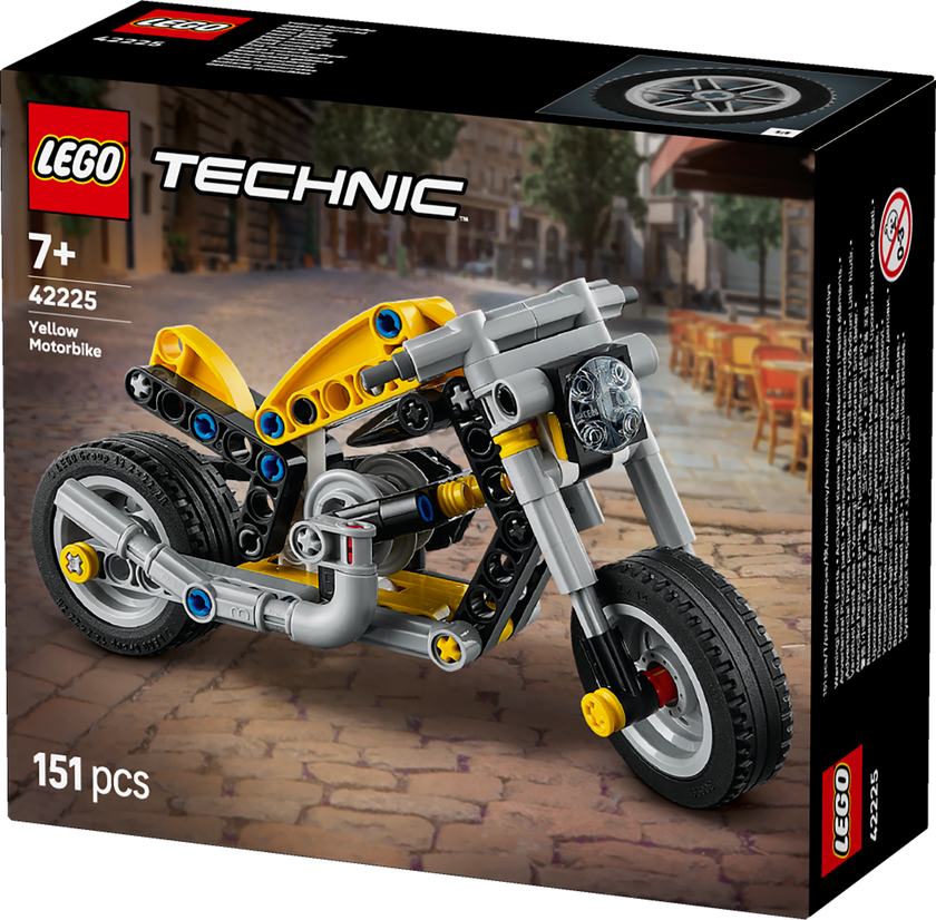 LEGO® Technic Gul motorsykkel, lekebyggesett 42225