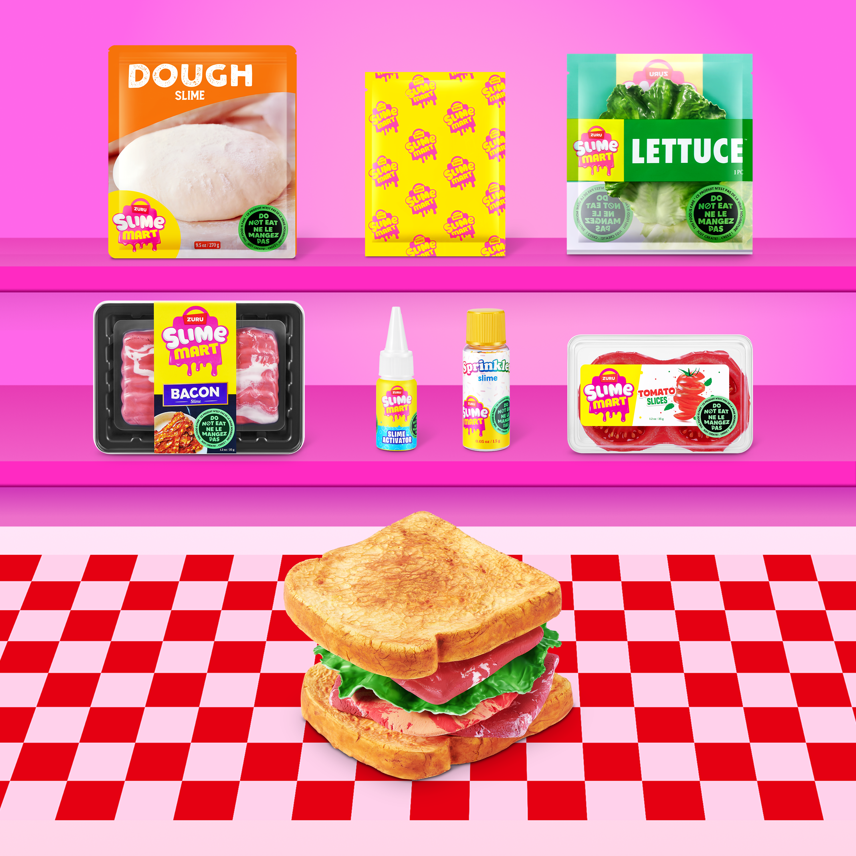 Slime mart – lag realistisk mat av slime