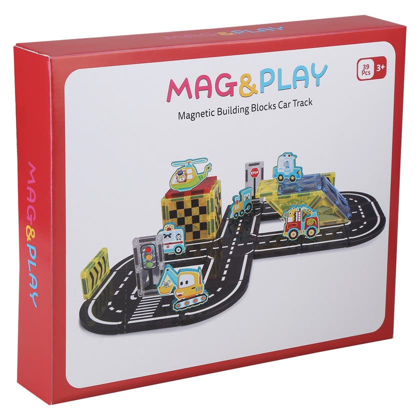 Mag&Play Building Blocks bilbaner 39 deler