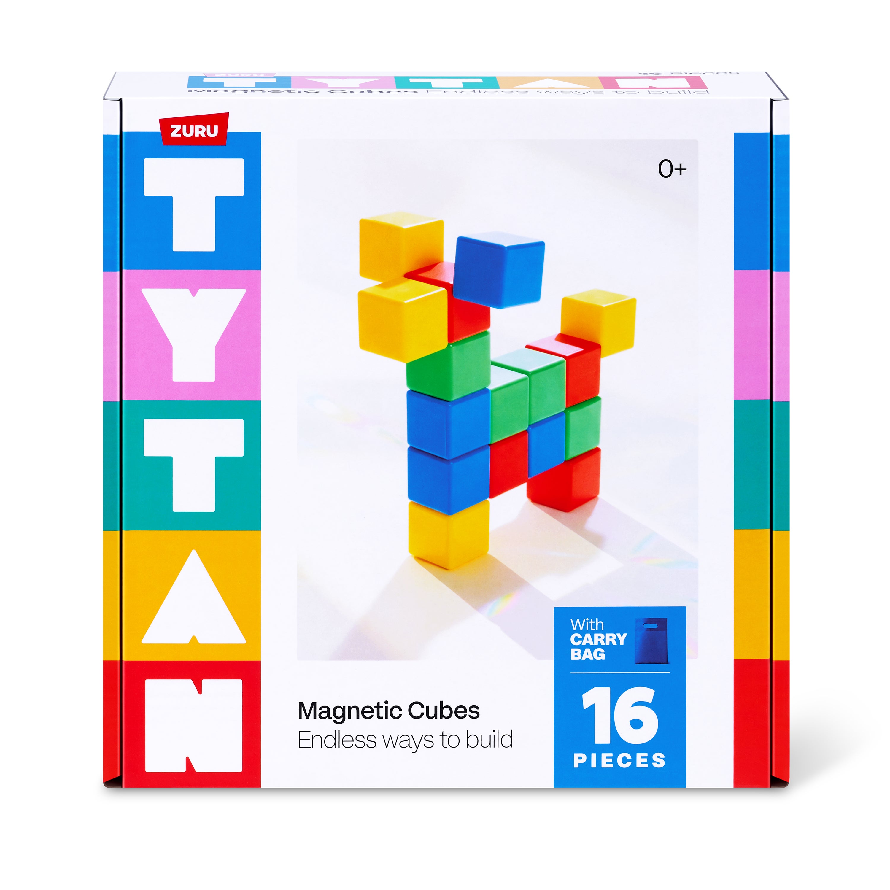 TYTAN Magnetiske kuber 16-delsett