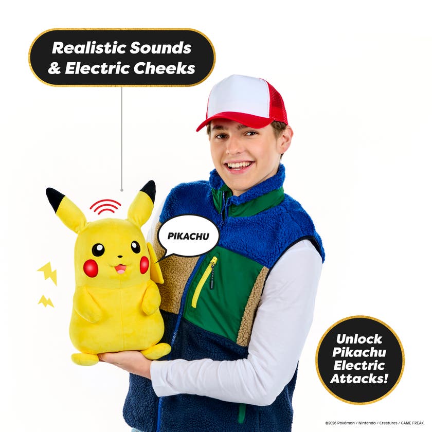 Puppetronic Real FX Pokemon Pikachu 40 cm