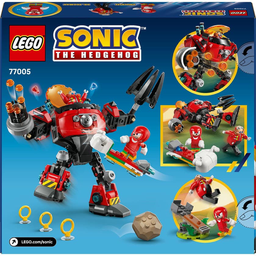 LEGO Sonic the Hedgehog™ 77005, Knuckles mot Dr. Eggmans Egg Crusher-robot