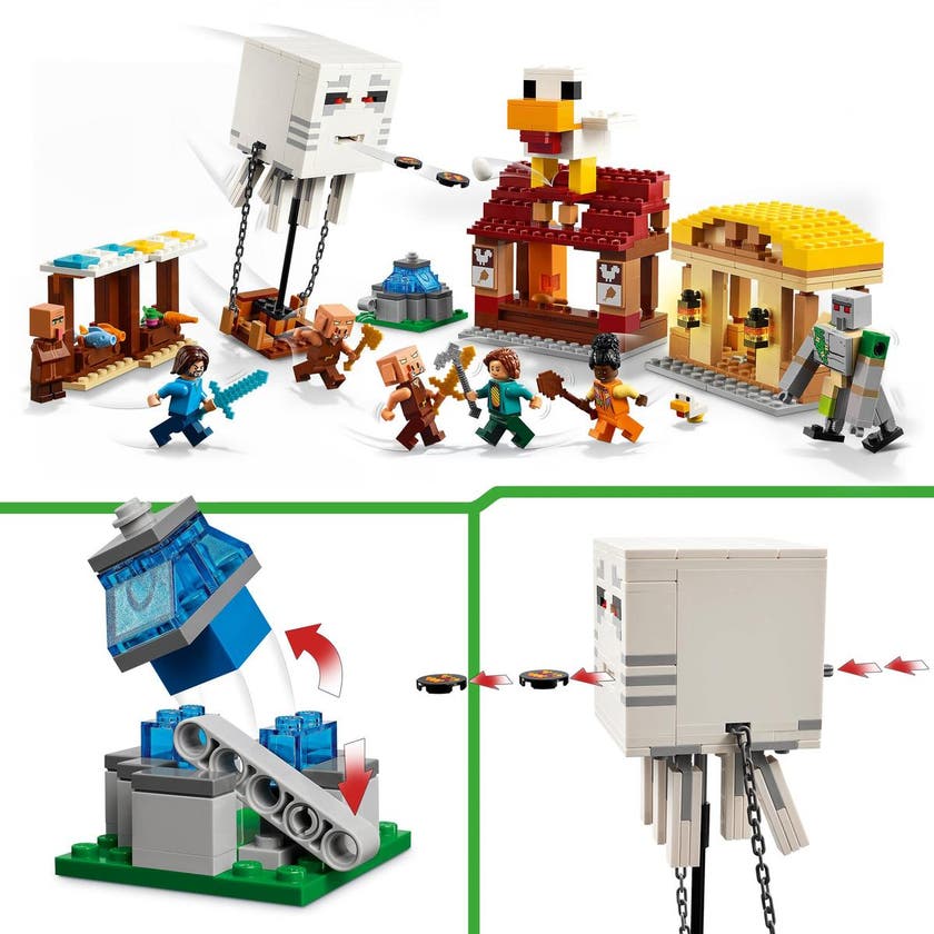 LEGO Minecraft 21273, The Ghast Balloon Village Attack