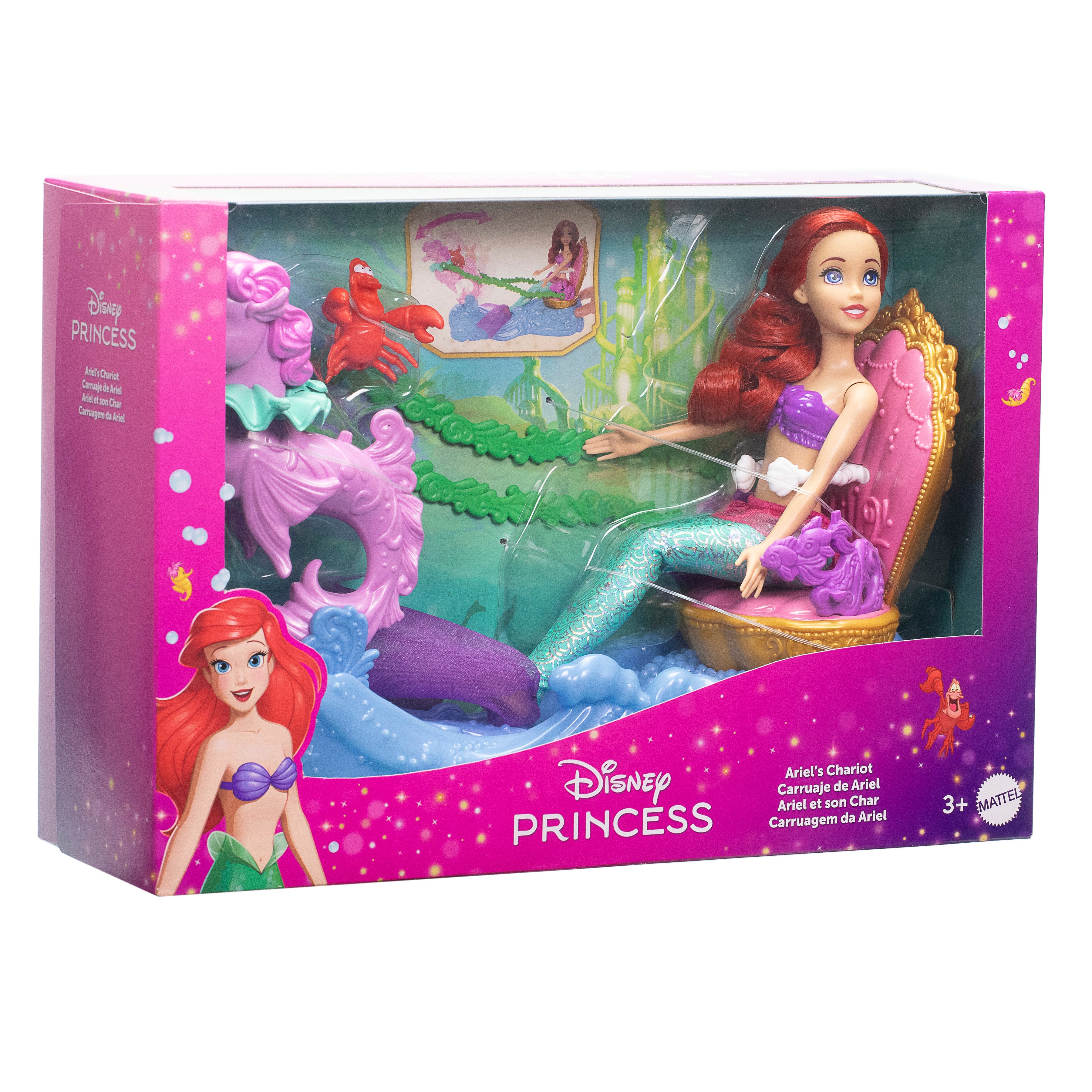 Disney Princess Ariel med vogn og sjøhest