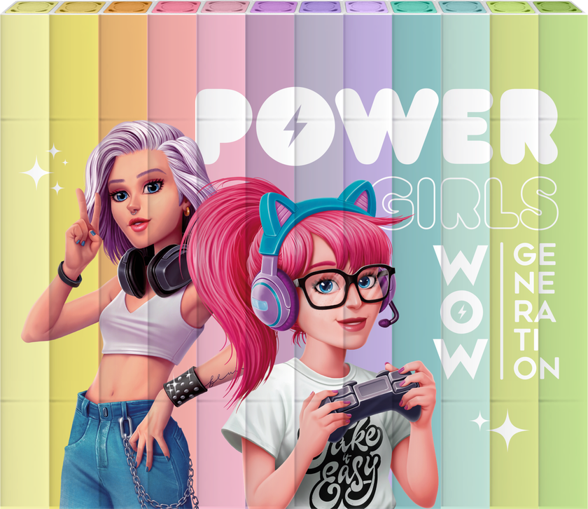 WOW Generation, Firkantede tusjpenn med doble ender