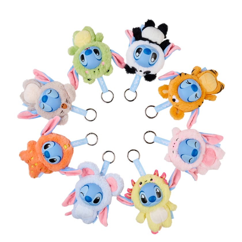 Disney YuYus Stitch Mystery Plush nøkkelring 12 cm