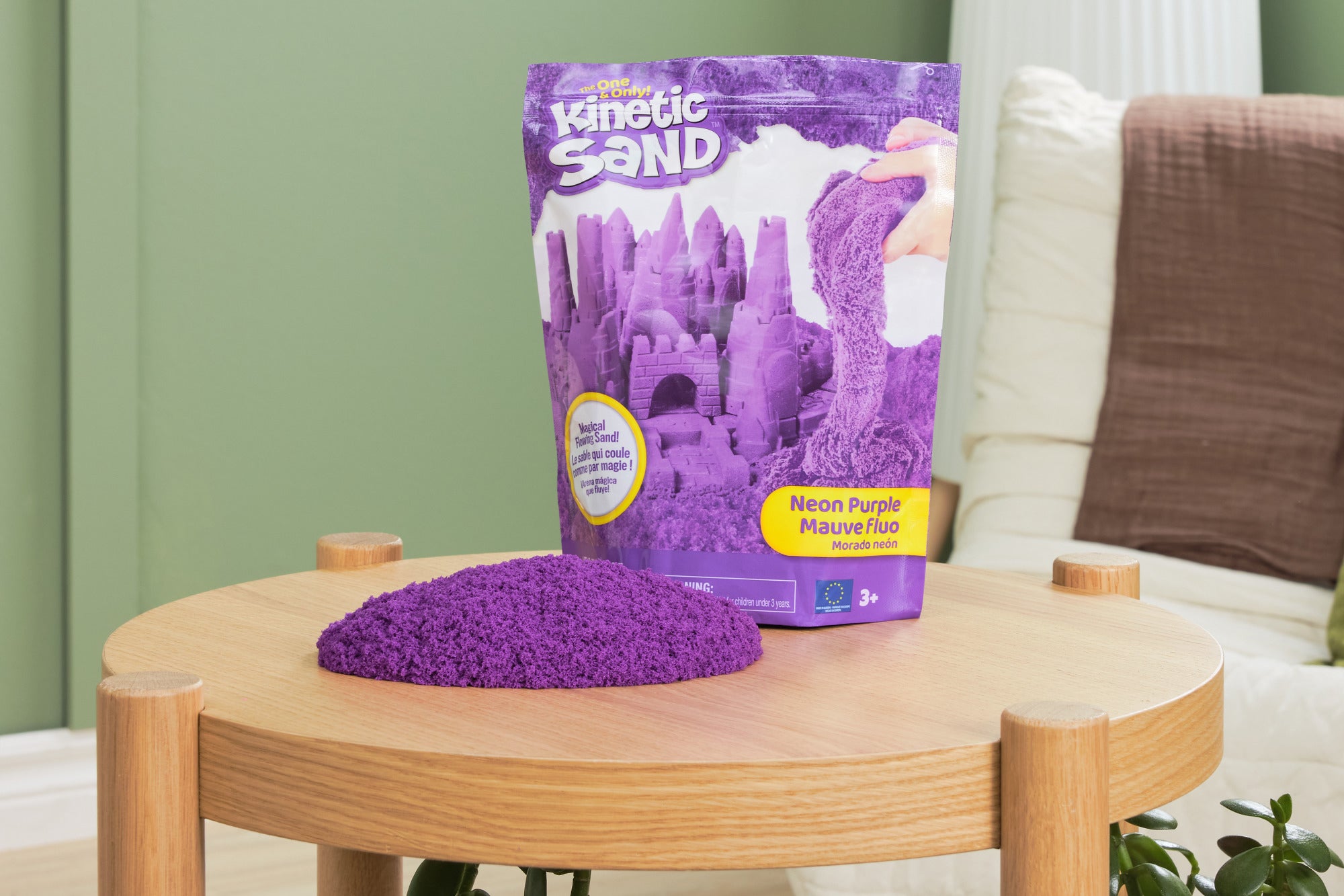 Kinetic Sand Fargepose Lilla