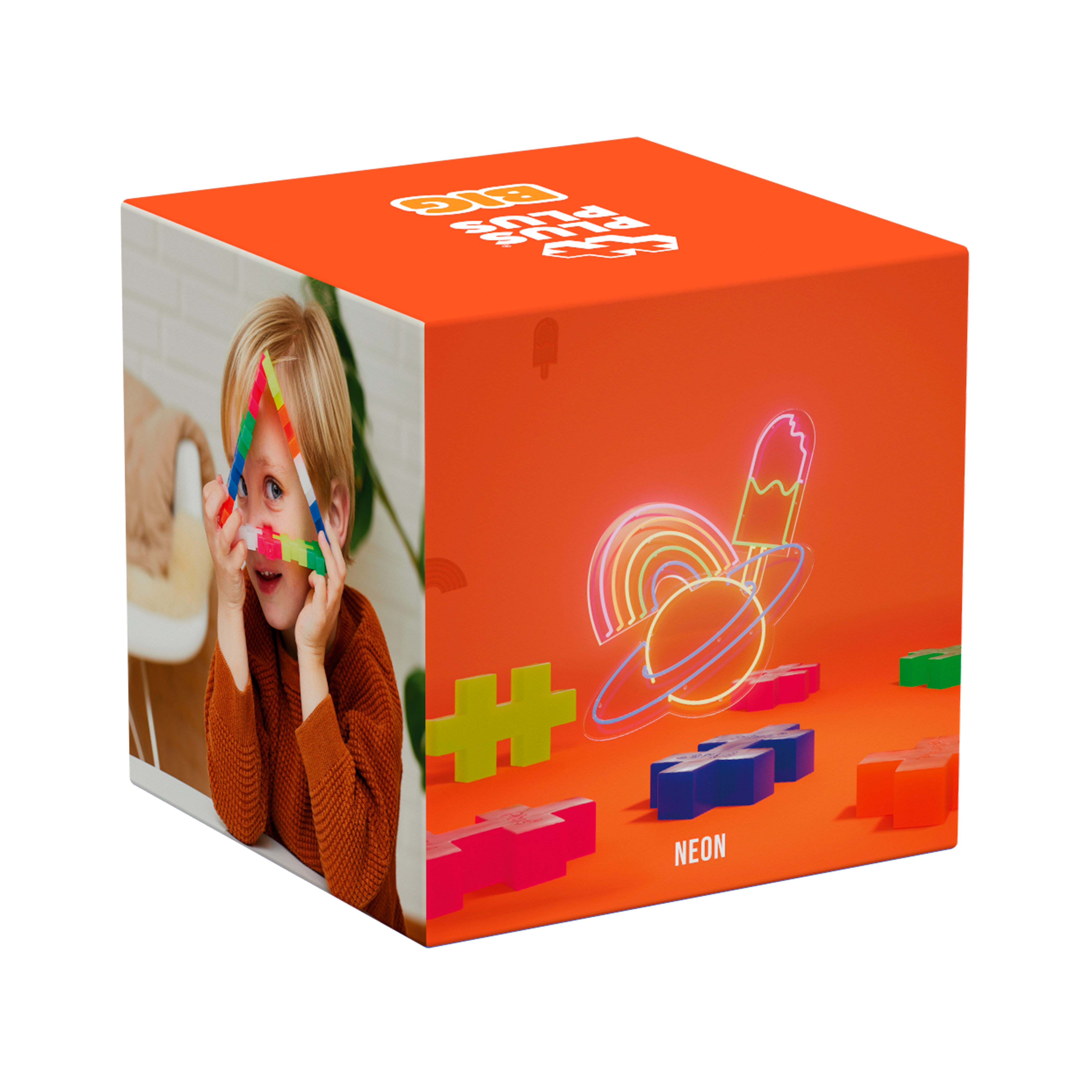 Plus-Plus BIG Neon Mix / 100 stk