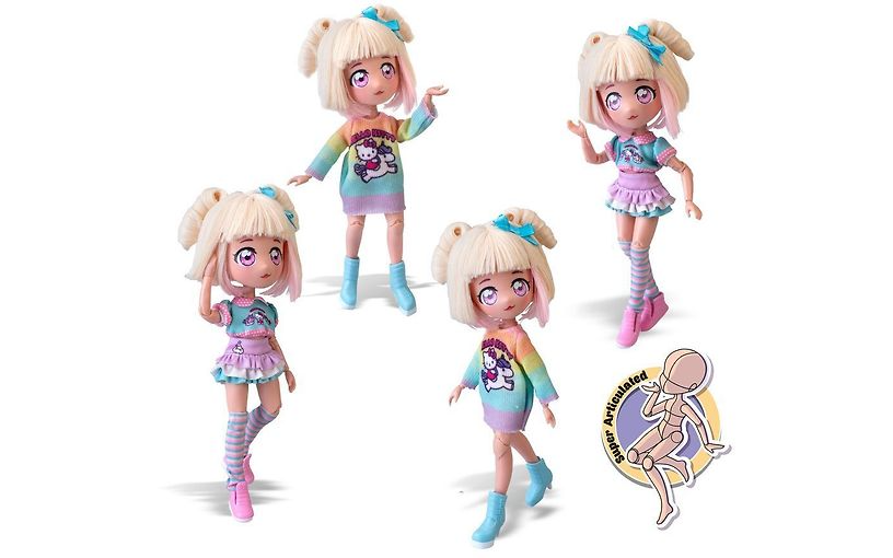 Hello Kitty Manga Fashion Unicorn Dukke