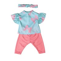 Bluse,Bukser,Hårbånd 41-46 Cm