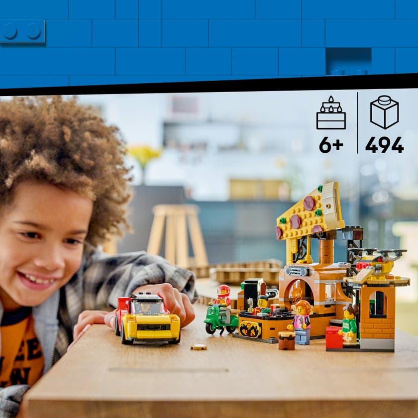 LEGO® City Pizzalevering med kjøretøy 60496