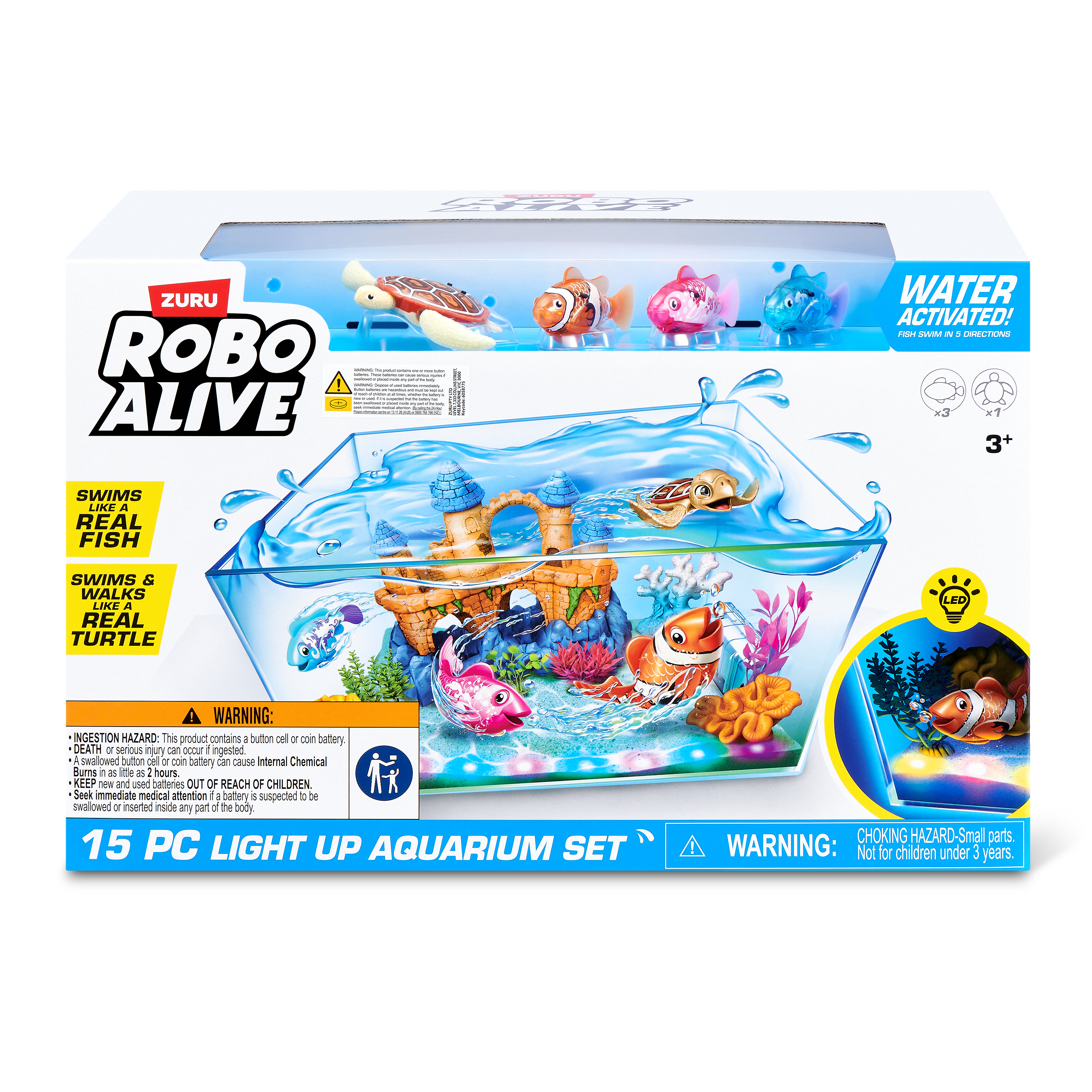 Robo Alive Light Up Aquarium Set
