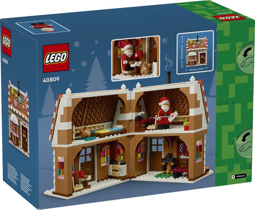 LEGO® Iconic Julepepperkakshus 40809