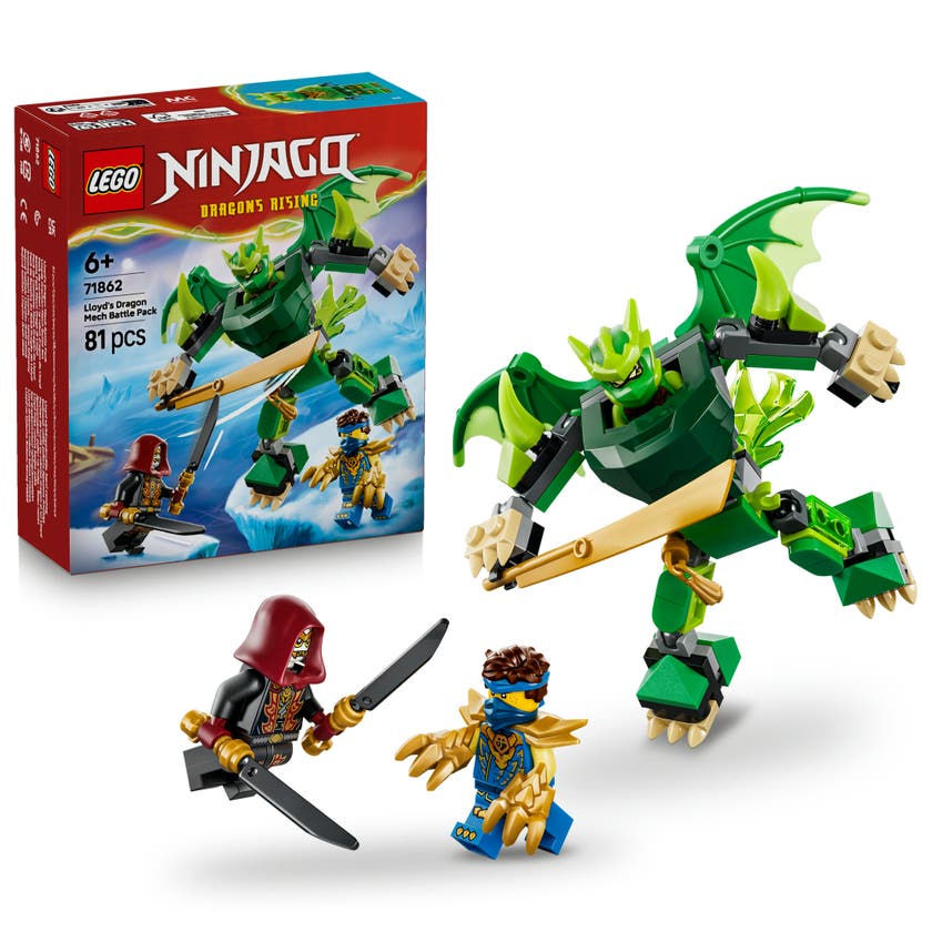 LEGO® NINJAGO® Stridspakke med Lloyds dragerobot, leke 71862