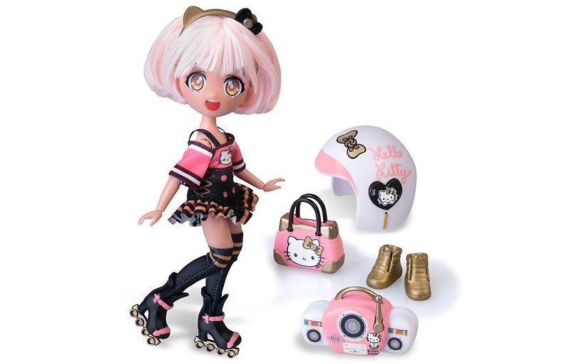 Hello Kitty Golden Diva Roller Dukke