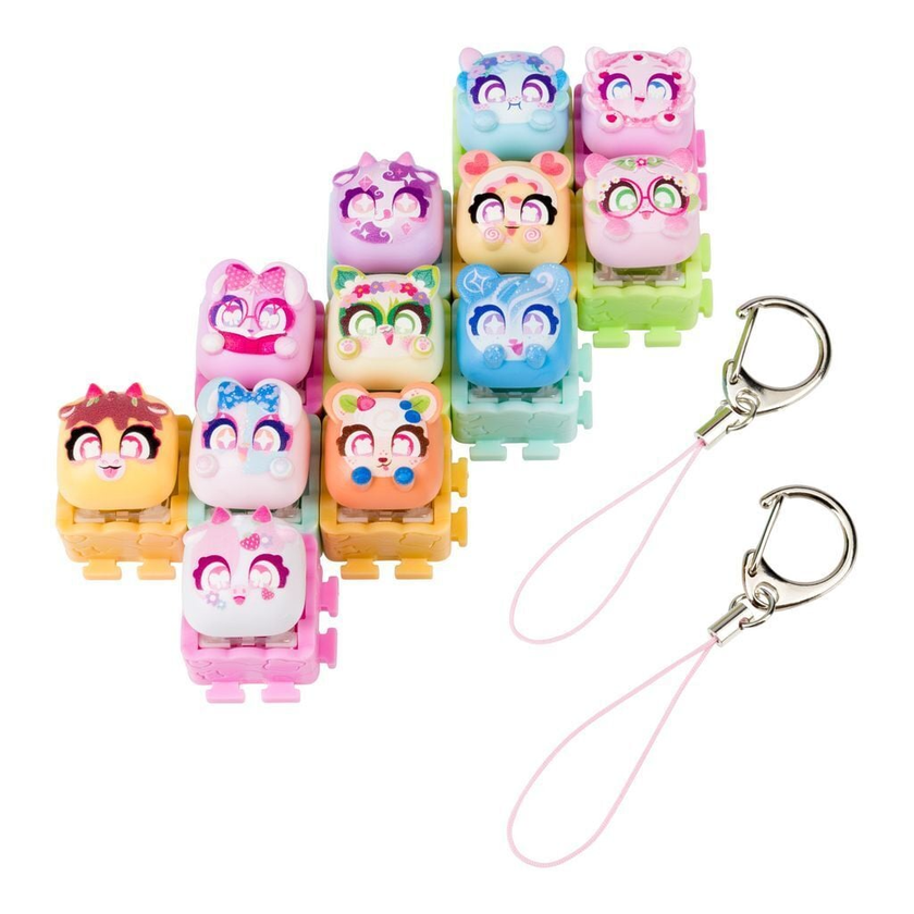 Clickeez Klikkende Fidget-Nøkkelring 12 Figurer