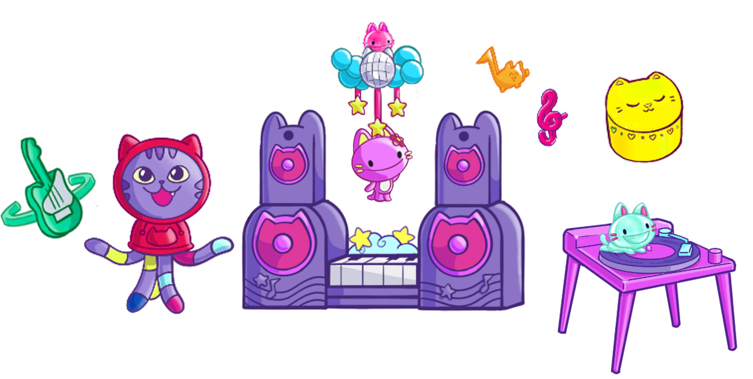 Gabby's Movie Pawsome Party Room Story Set