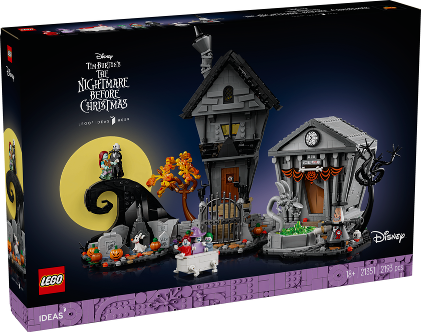 LEGO® Ideas Tim Burtons Et førjulsmareritt, diorama 21351