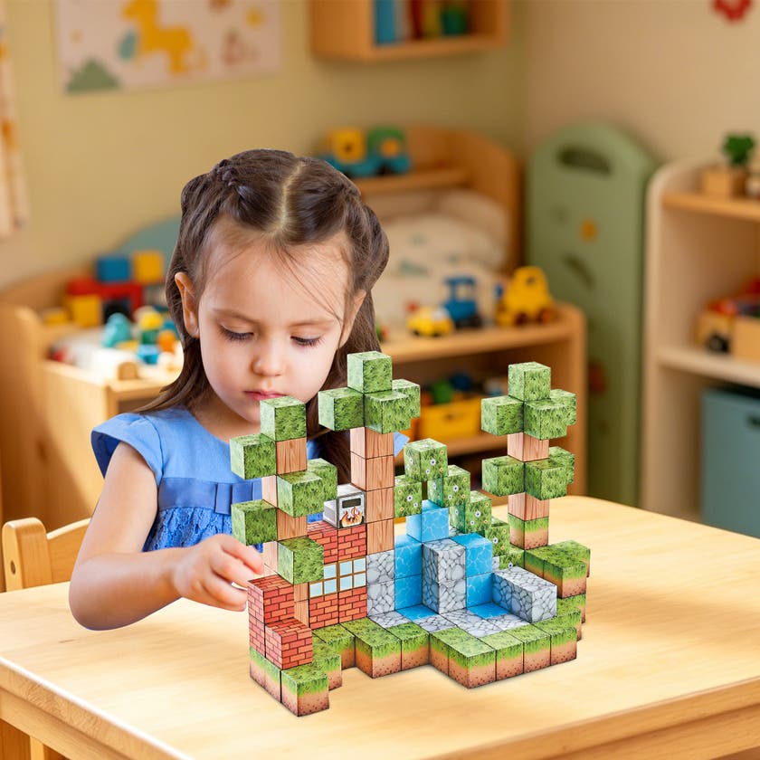 Mag&Play - Building cubes 2 cm 106 stk