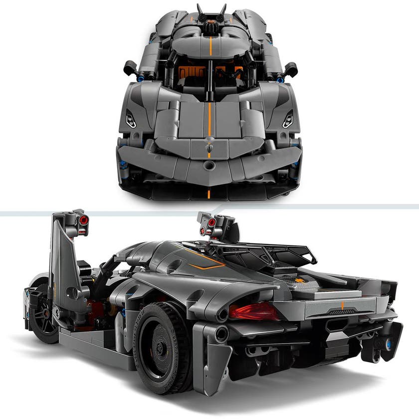 LEGO Technic 42173, Koenigsegg Jesko Absolut grå hyperbil