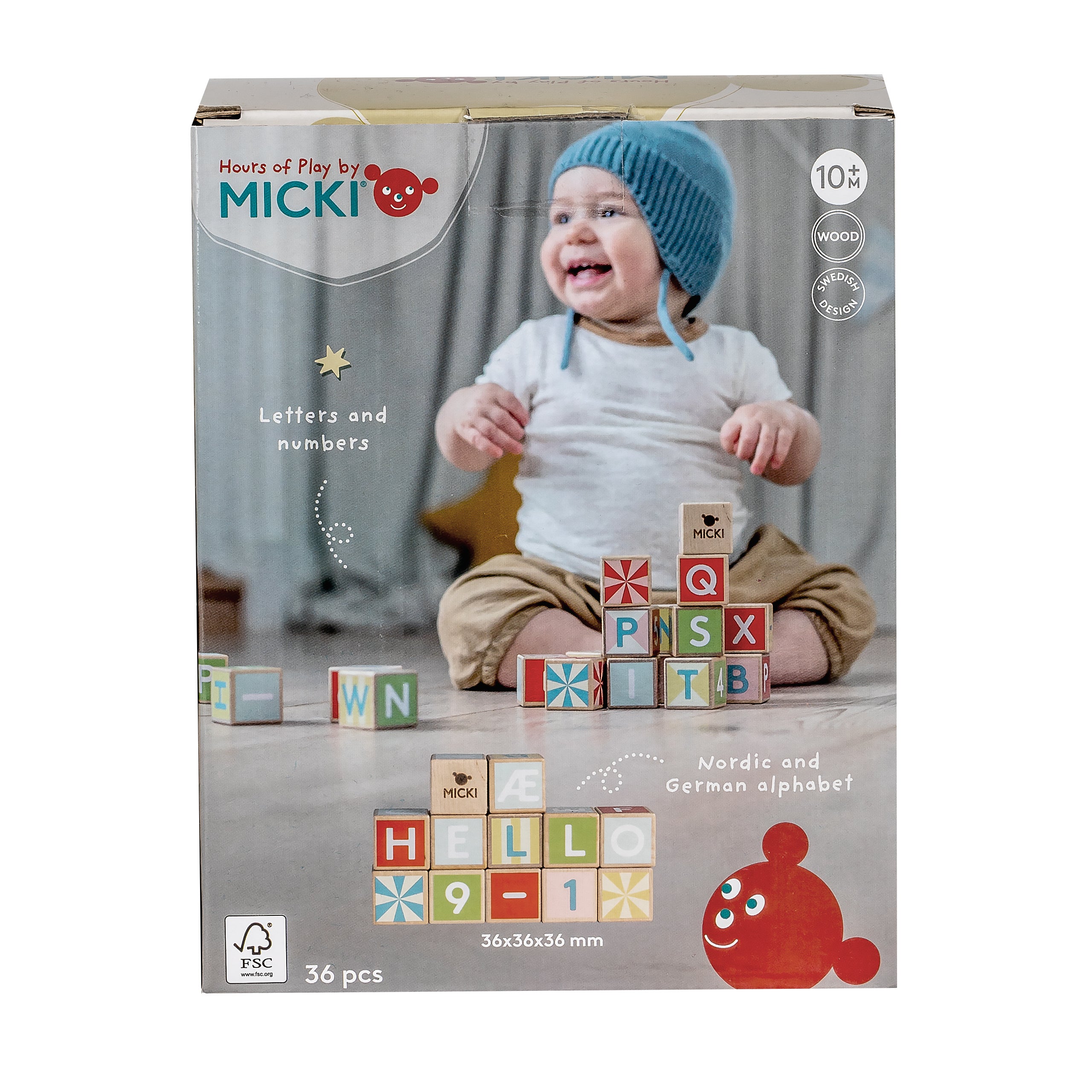 Micki bokstavsklosser 36 stk