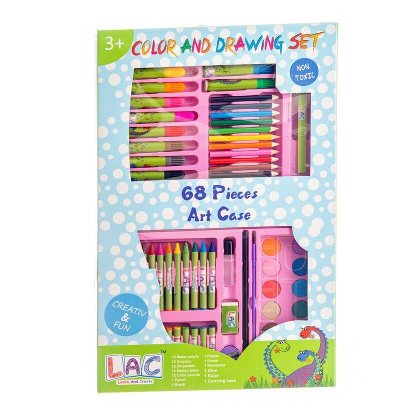 LAC, Malersett 68 deler, rosa