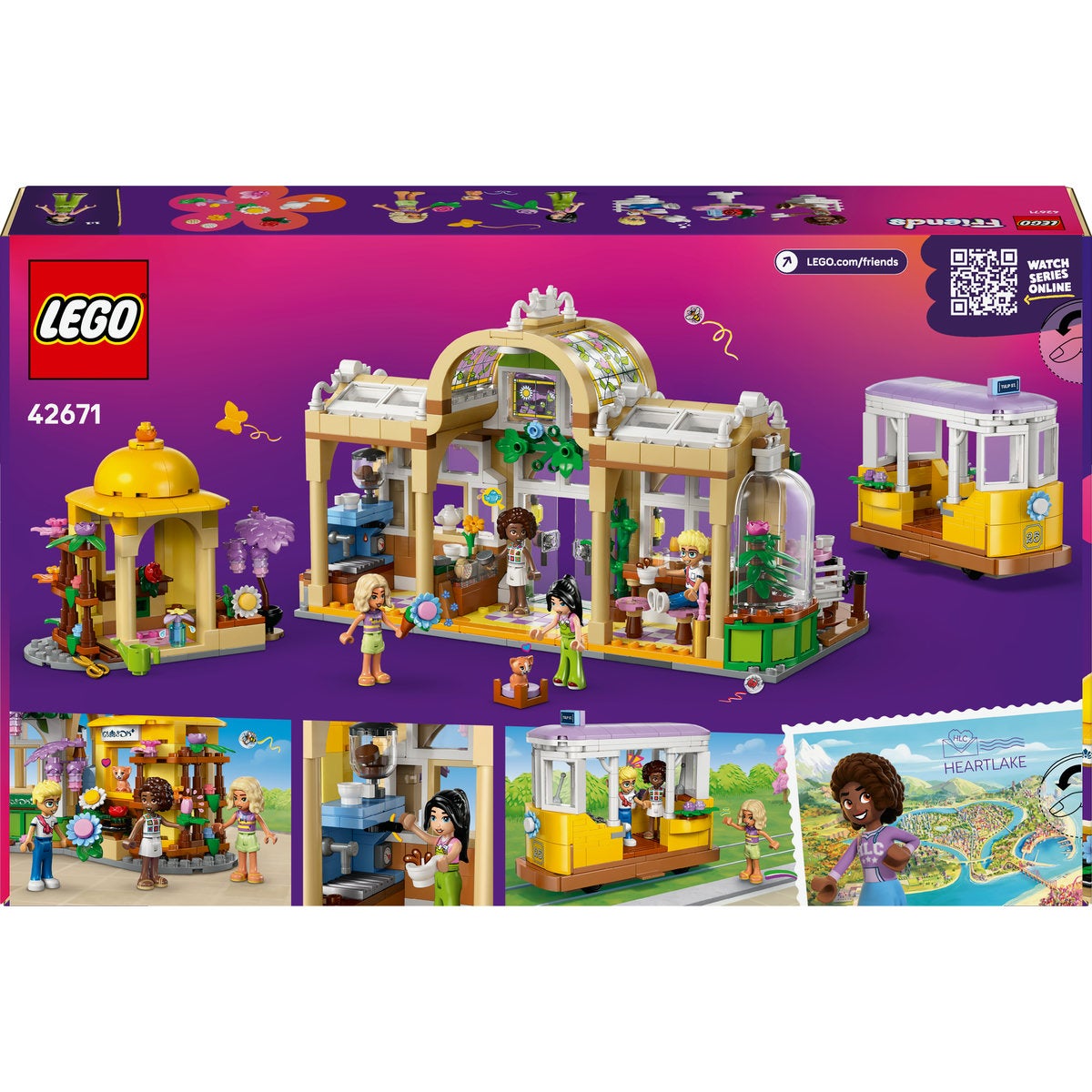 LEGO Friends 42671, Plantekafé & blomsterbutikk