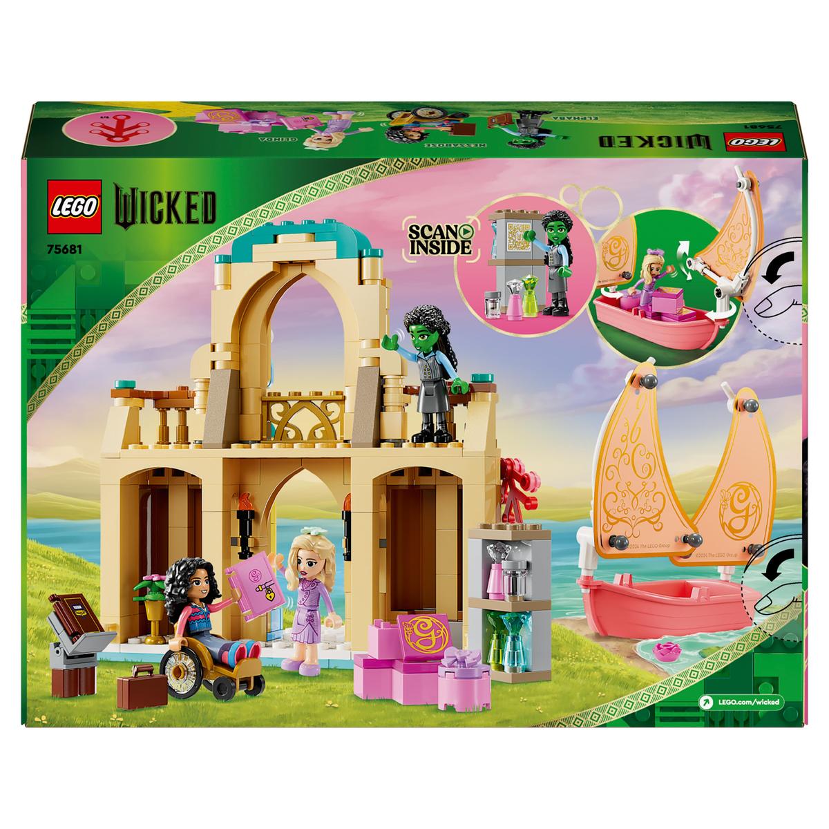 LEGO Wicked 75681, Glinda, Elphaba og Nessarose på Shiz University