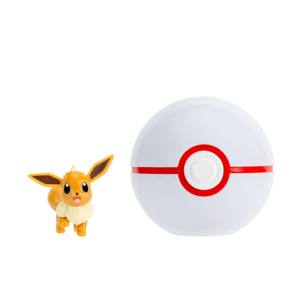 Pokémon Clip n Go Eevee med Premier-ball
