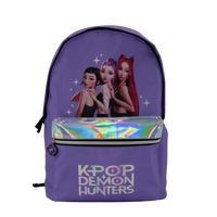 Kpop Demon Hunters lila ryggsekk